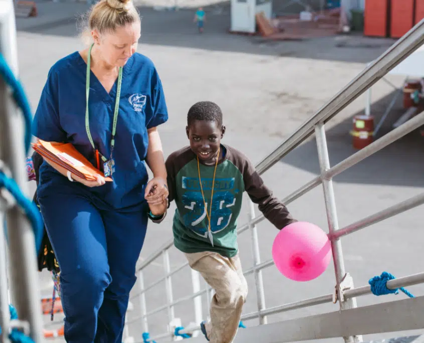 Aan boord bij Mercy Ships