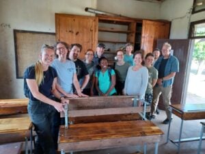 De groep toppers met wie we in de school gewerkt hebben.